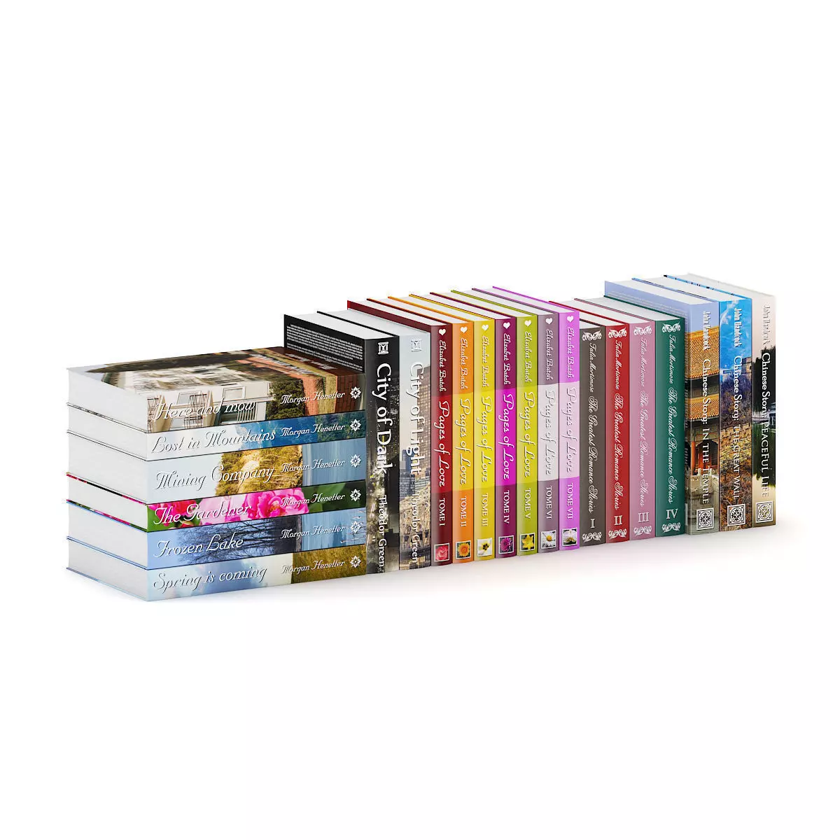 Novel Books 1 3D model