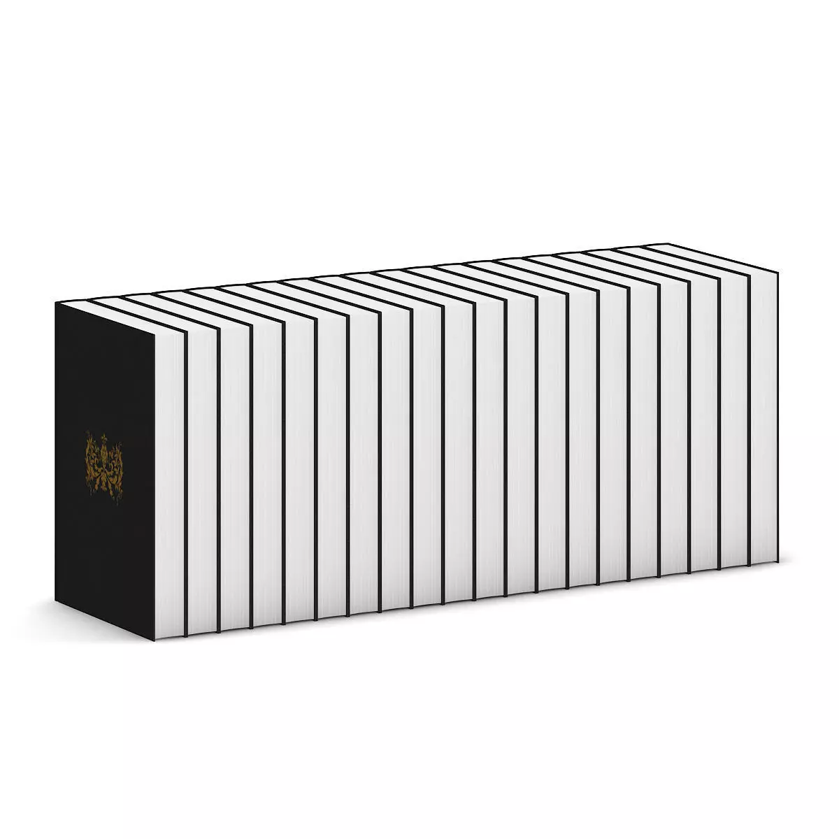 Encyclopedia 1 stack of books 3D model_5