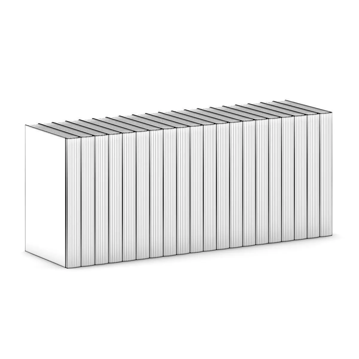 Encyclopedia 1 stack of books 3D model_2