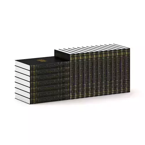 Encyclopedia 1 stack of books 3D model