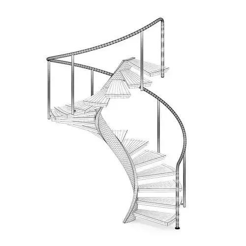 Black Metal Spiral Stairs