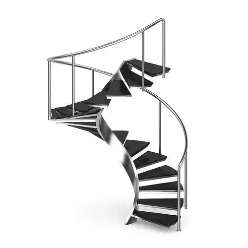 Black Metal Spiral Stairs