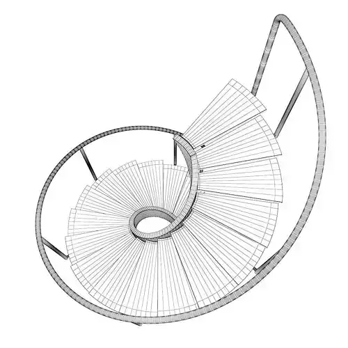 Black Metal Spiral Stairs