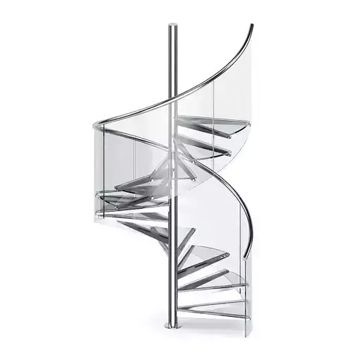 Glass Spiral Stairs