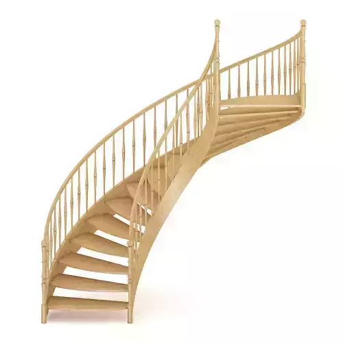 Wooden Spiral Stairs 6