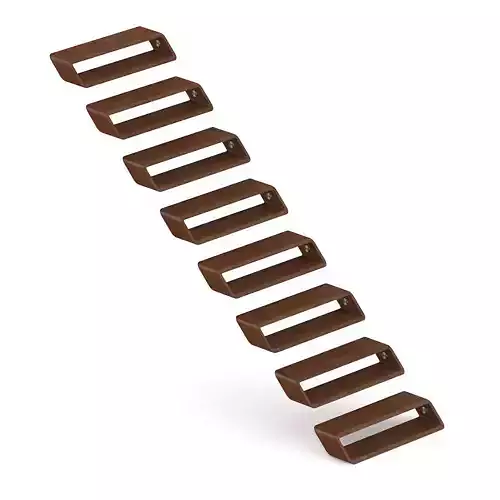 Wooden Stairs 8 3D model