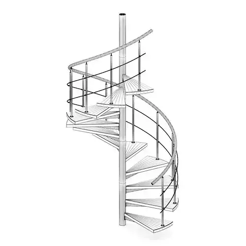 Wooden Spiral Stairs 3