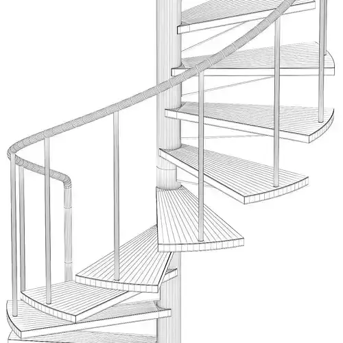 Wooden Spiral Stairs 2