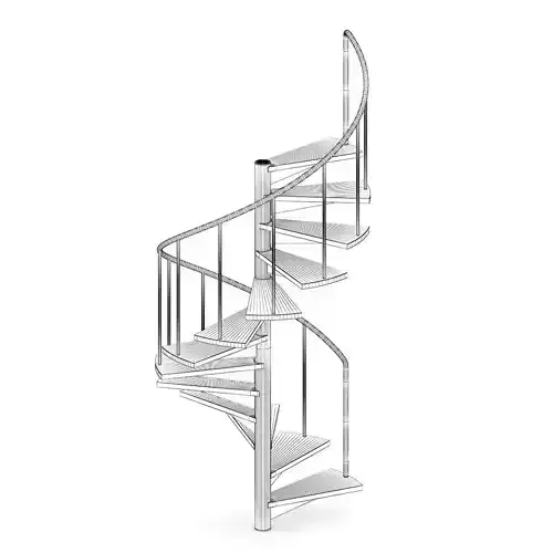 Wooden Spiral Stairs 2