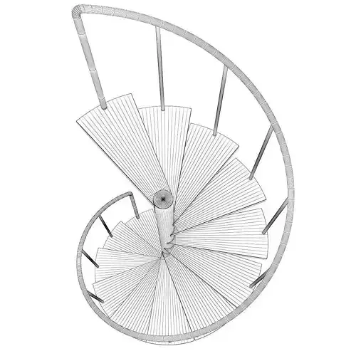 Wooden Spiral Stairs 2