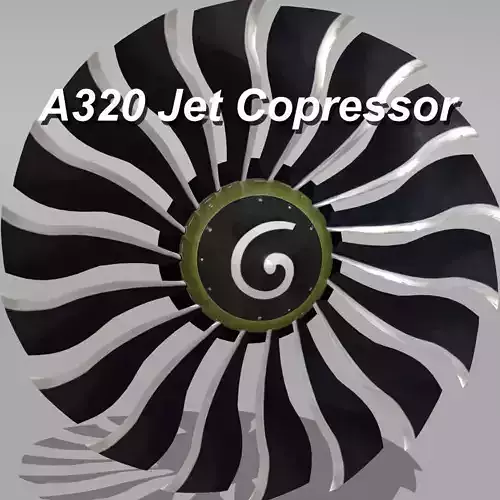 Airbus 320 Neo Jet Blade Low-poly 3D model