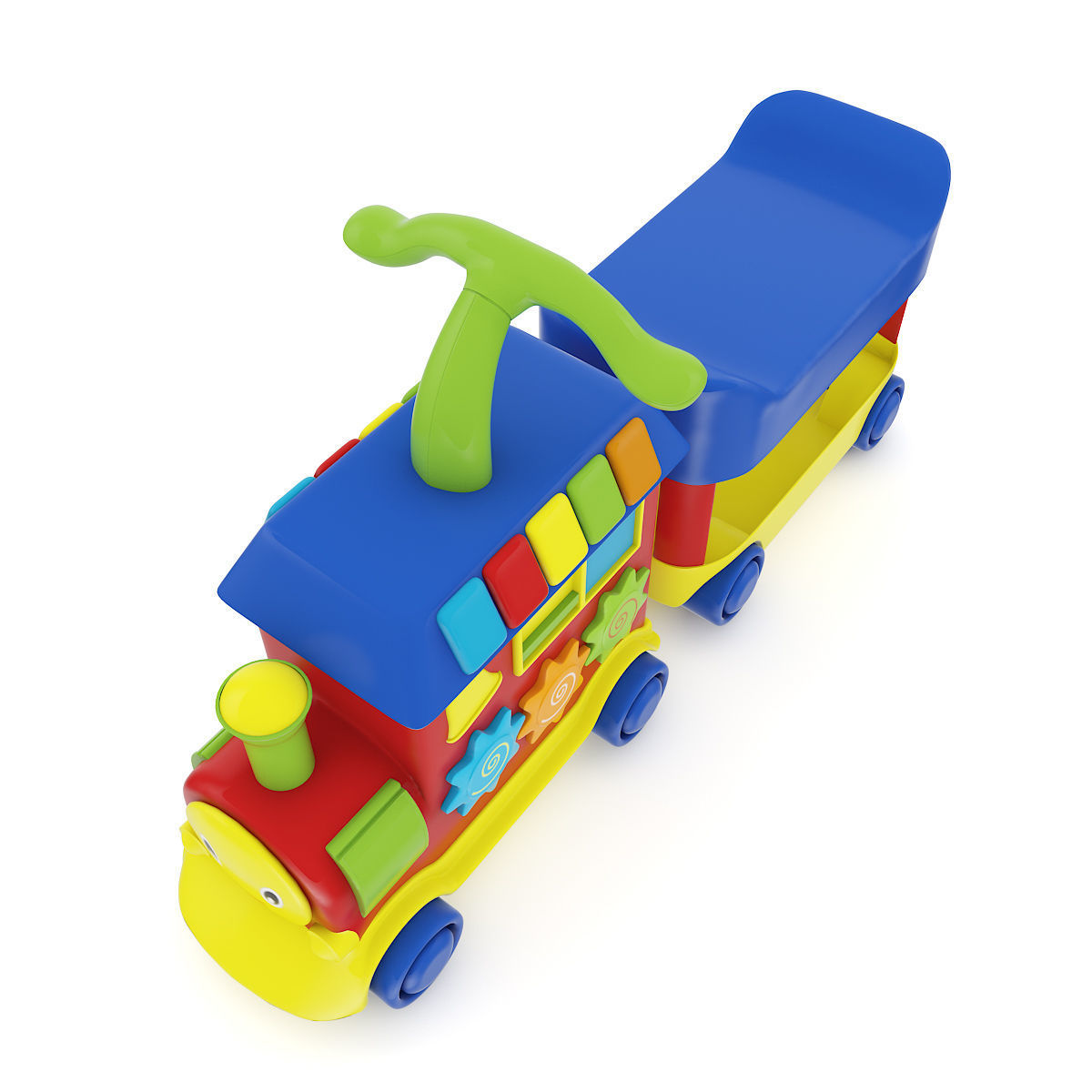 Train Toy 3D model_2
