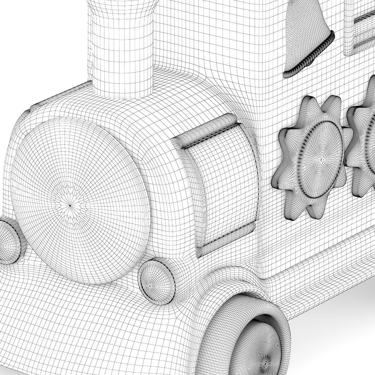 Train Toy 3D model_5