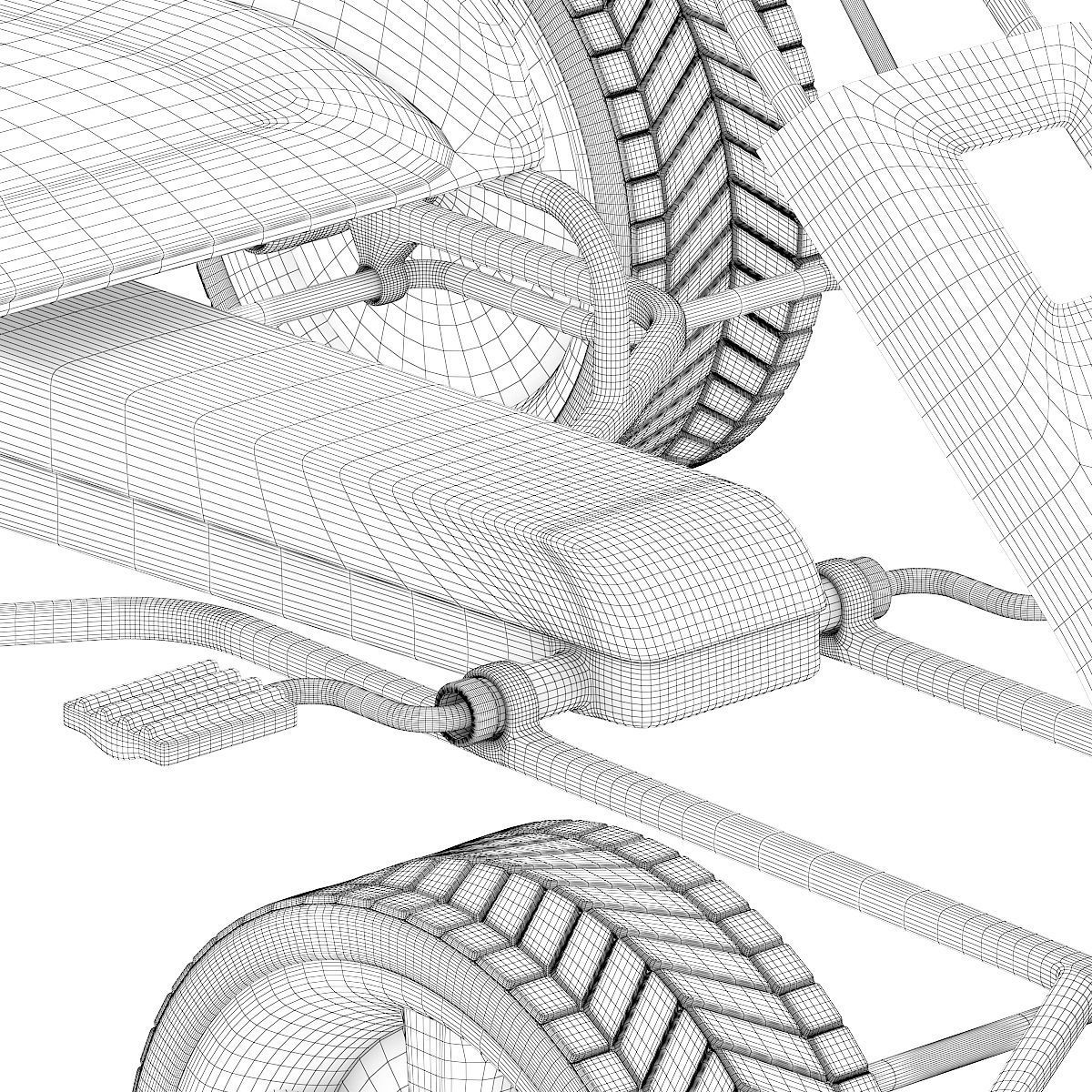 Pedal Car 3D model_5