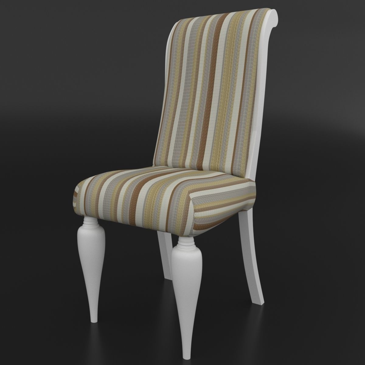 Dining set of classical design beta mobili ottocento italiano 3D model_4