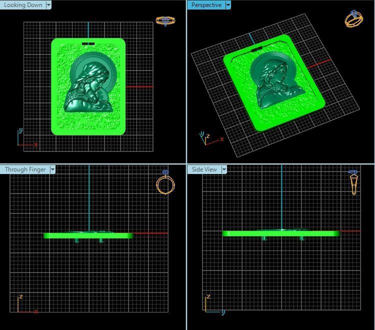 Pendant T00974 3D print model_2