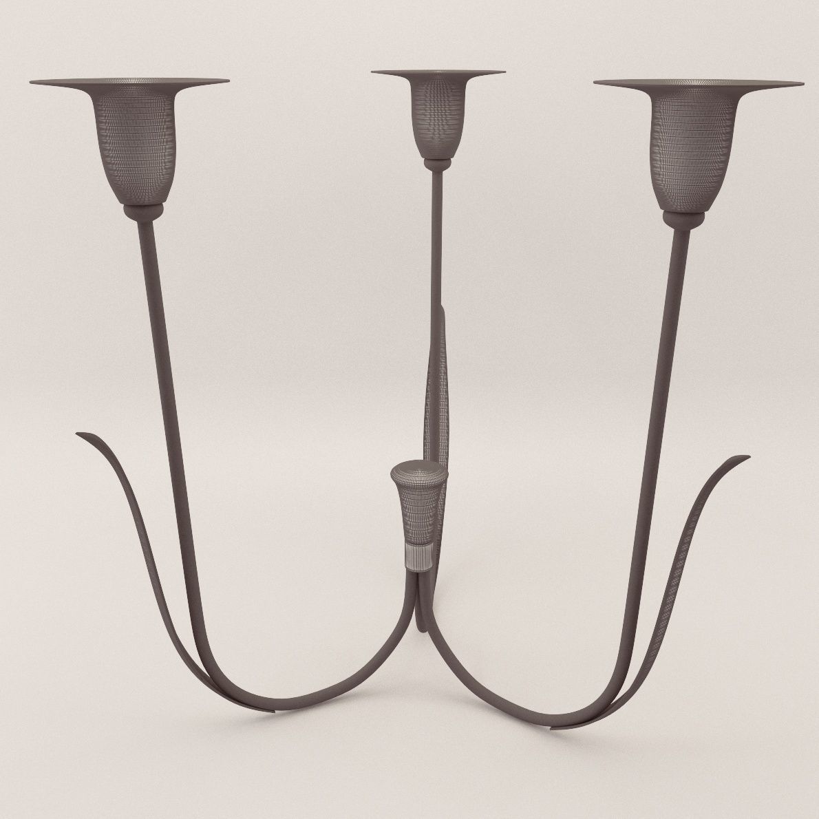 Light candlestick - Vienna 1910 3D model_2