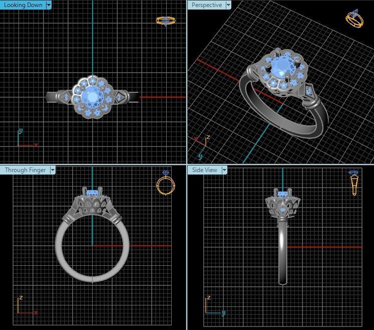 Ring T00977 3D print model_2