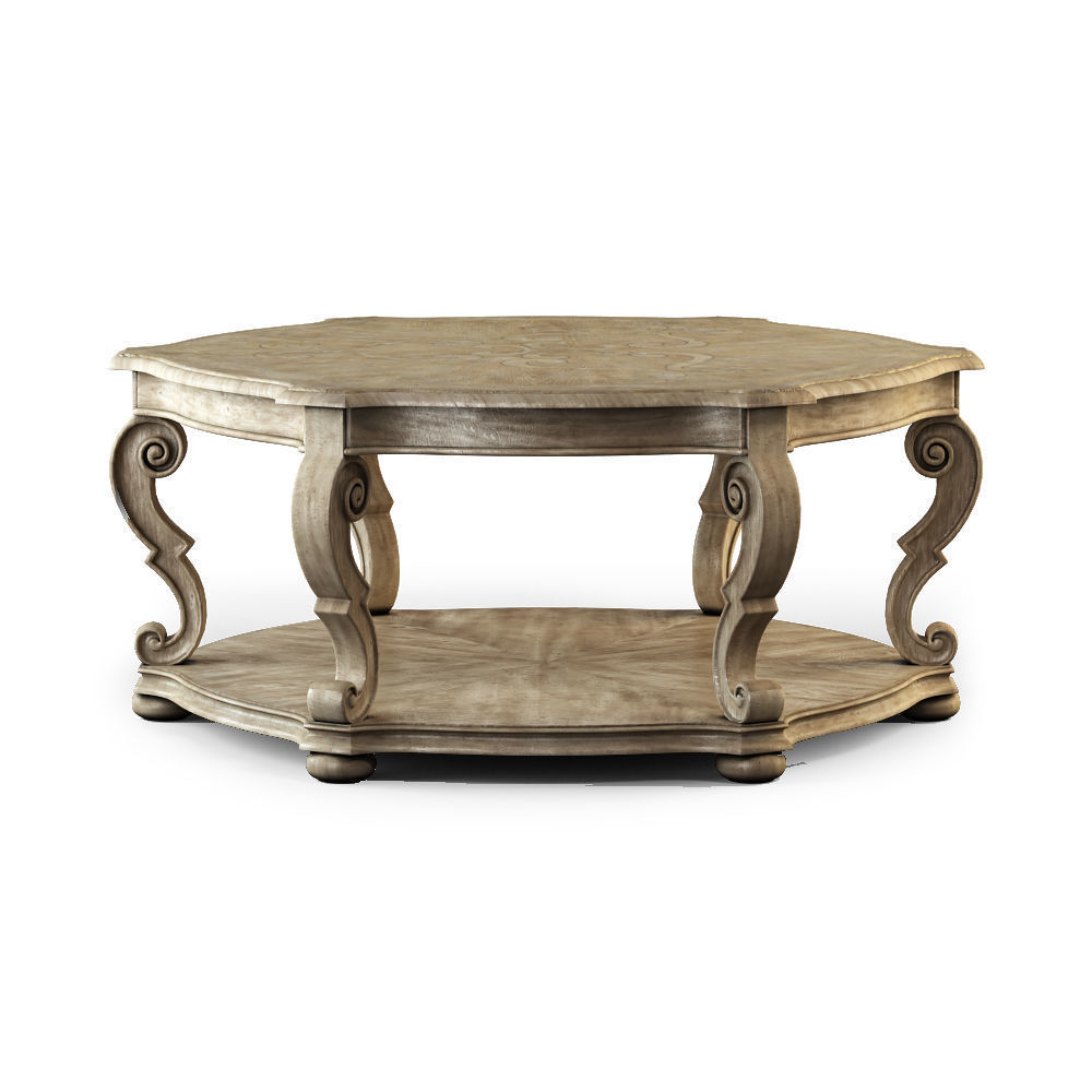 Hookerfurniture - Solana Hexagonal Cocktail Table 3 3D model_1