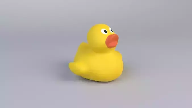 Rubber Duck Low-poly 3D model
