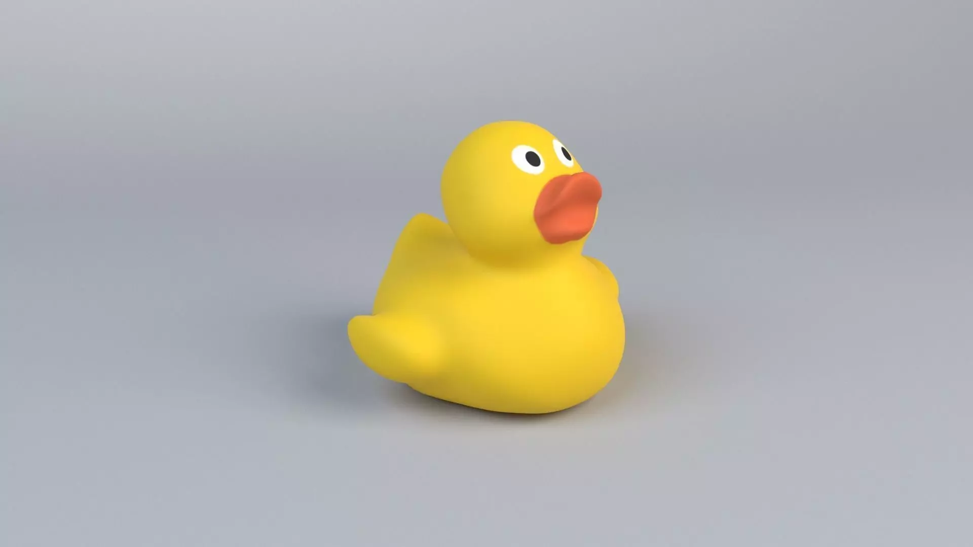 Rubber Duck Low-poly 3D model_0