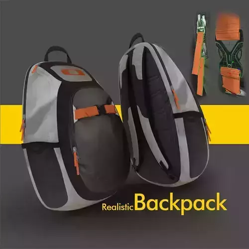 backpack or day day pack 3D Product model