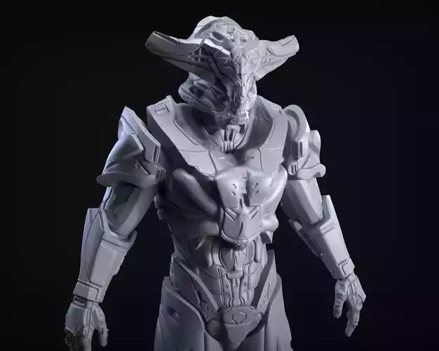 Sci-Fi  Armor 2 Sculpt 3D model