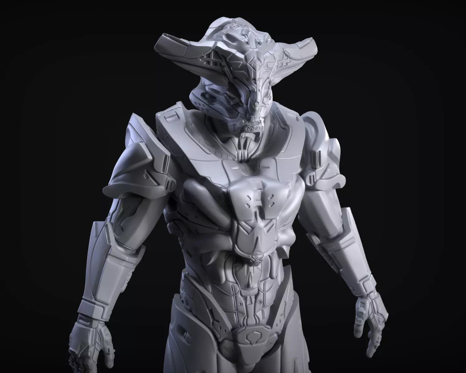 Sci-Fi  Armor 2 Sculpt 3D model_0