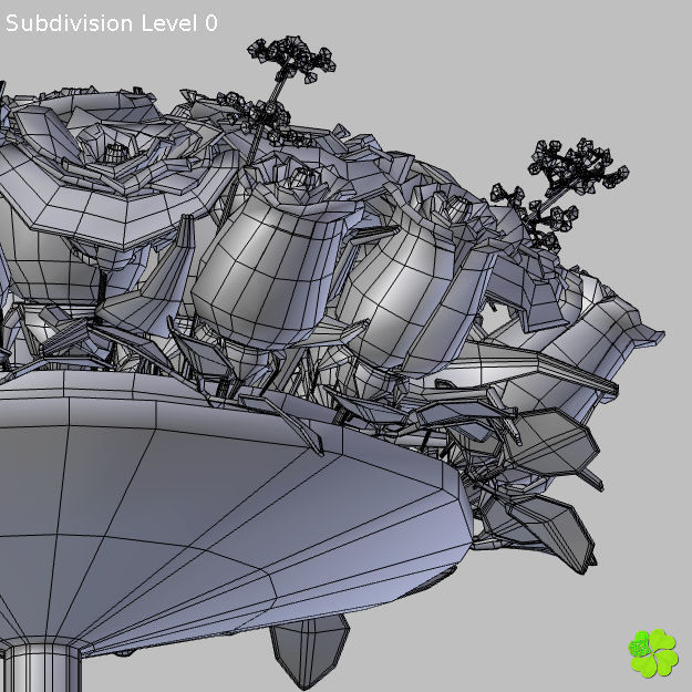 Bridal bouquet of lisianthus and roses multicolor 3D model_52