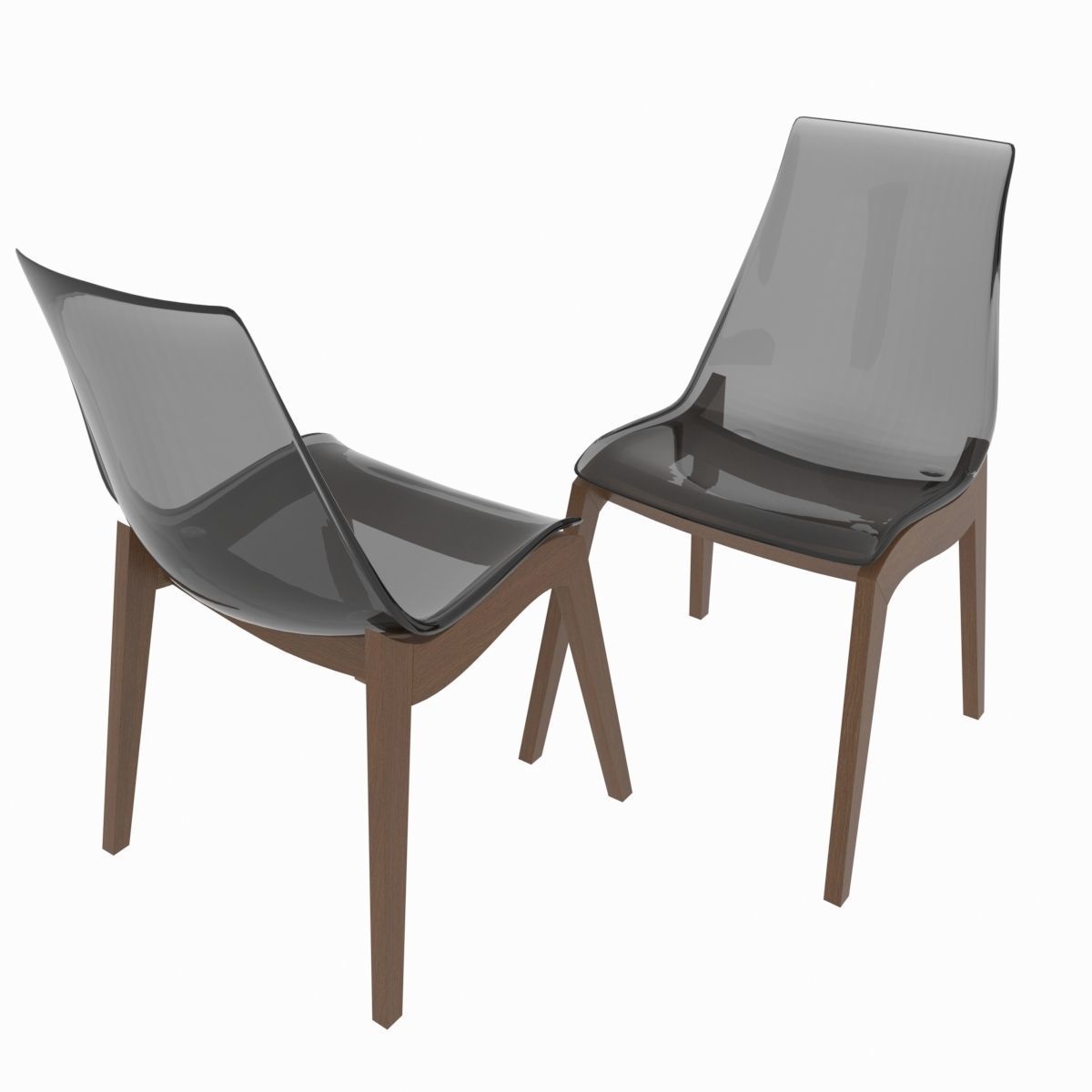 Dining set of classic italian design Calligaris Mikado 3D model_7