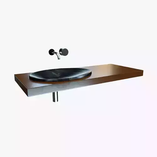 Grey Sink Set 3D model