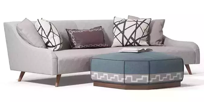 Jay Jeffers Custom Curved Sofa