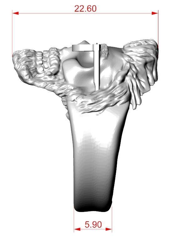 Ring skull with glasses and without fit for bikers 316 3D print model_18