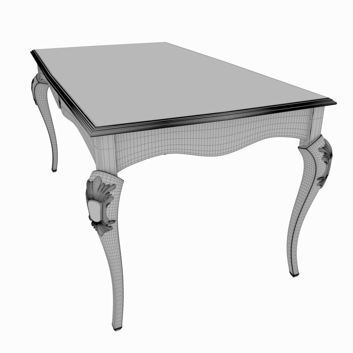 Dining set of classic italian design Giorgio Casa  3D model_8