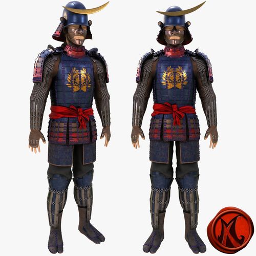 Date Clan Samurai 3D model
