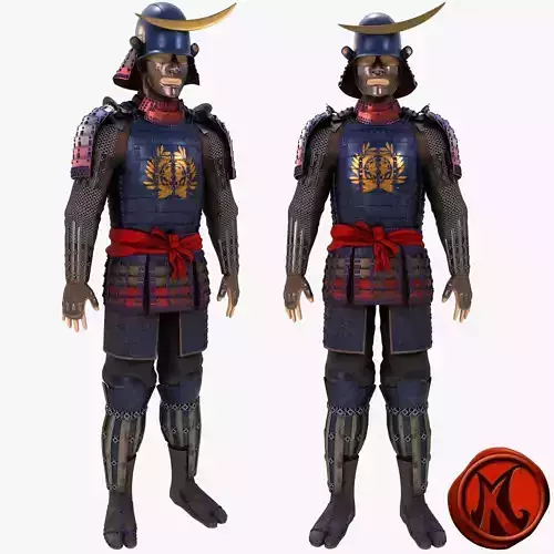 Date Clan Samurai 3D model