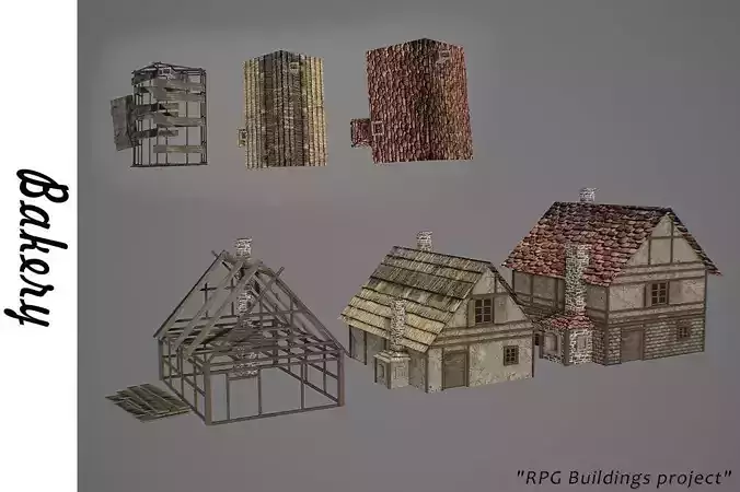 Bakery medieval houses