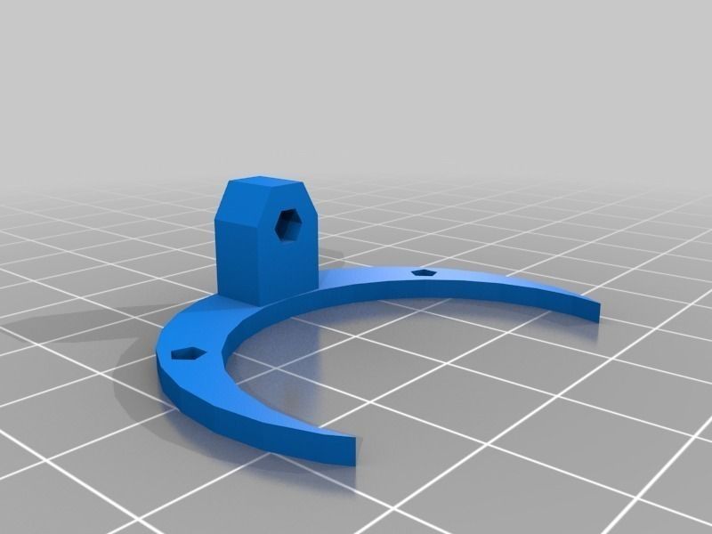 Halfmoon-Fan holder Free 3D print model_3