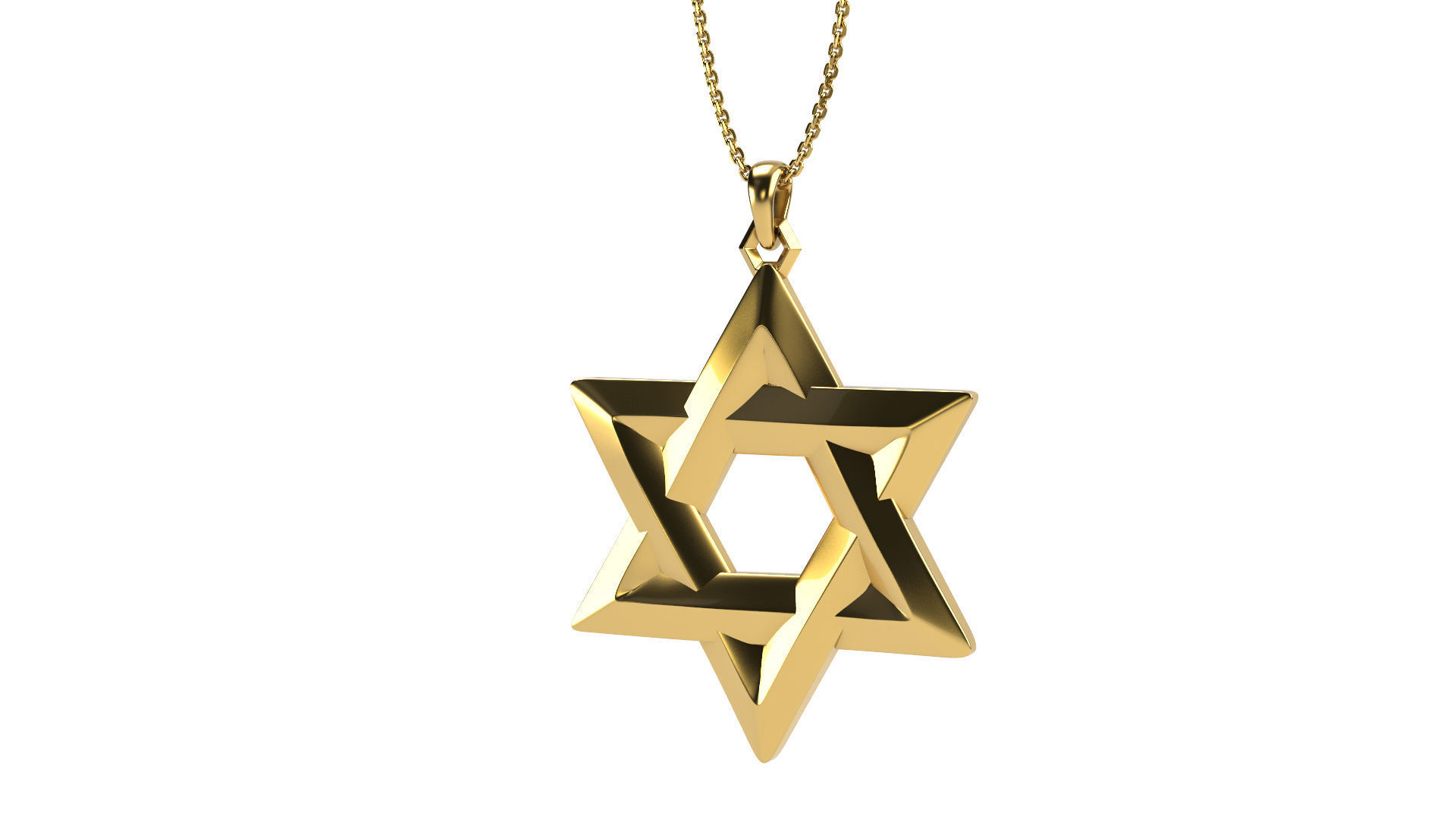 Star of David v1 3D print model_2