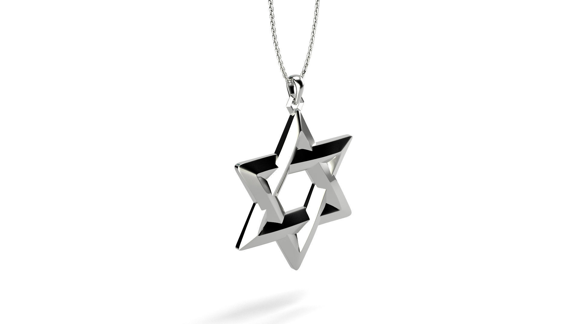 Star of David v1 3D print model_5