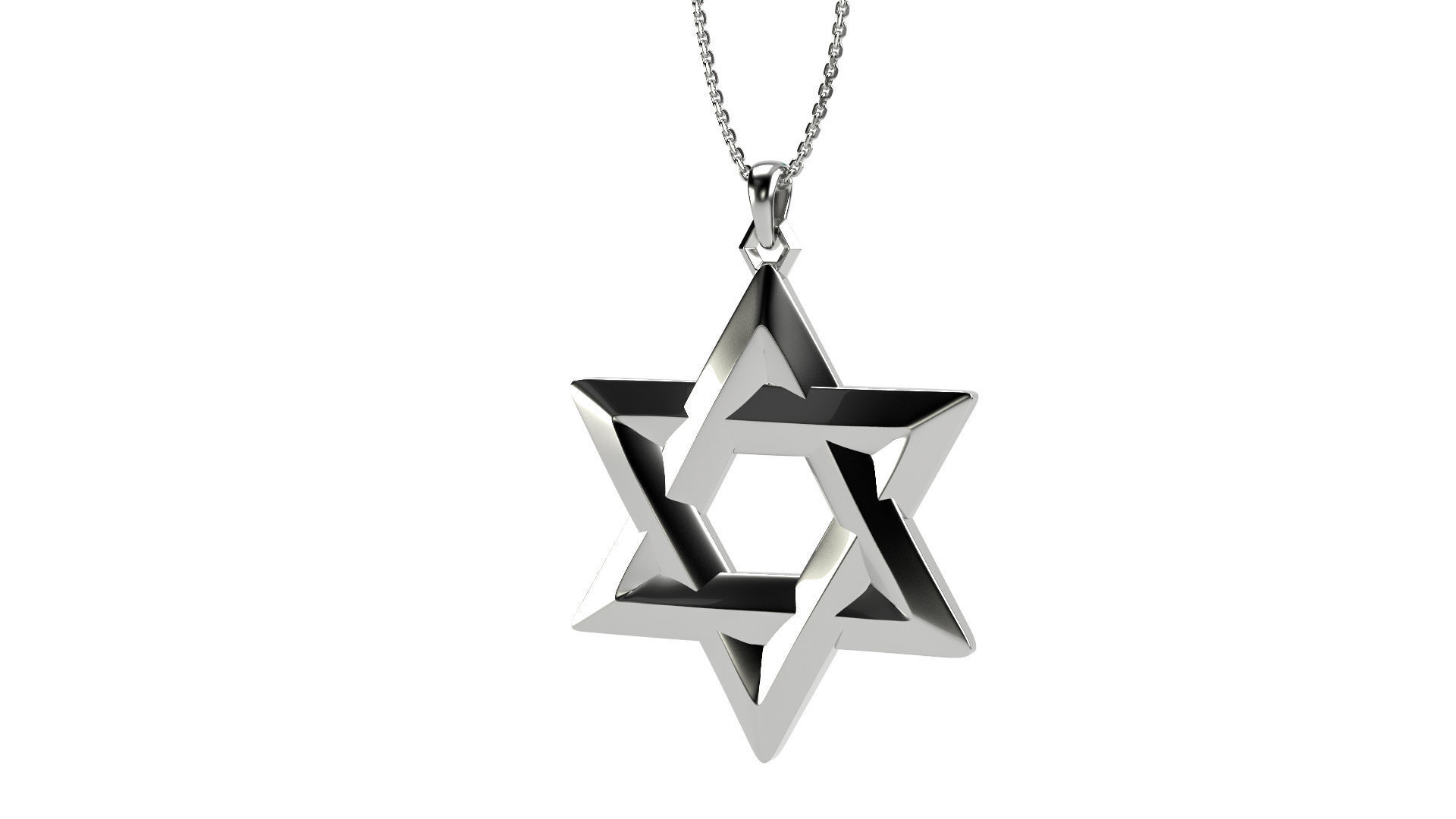 Star of David v1 3D print model_4