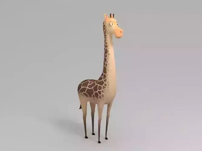 Giraffe cartoon 3D model
