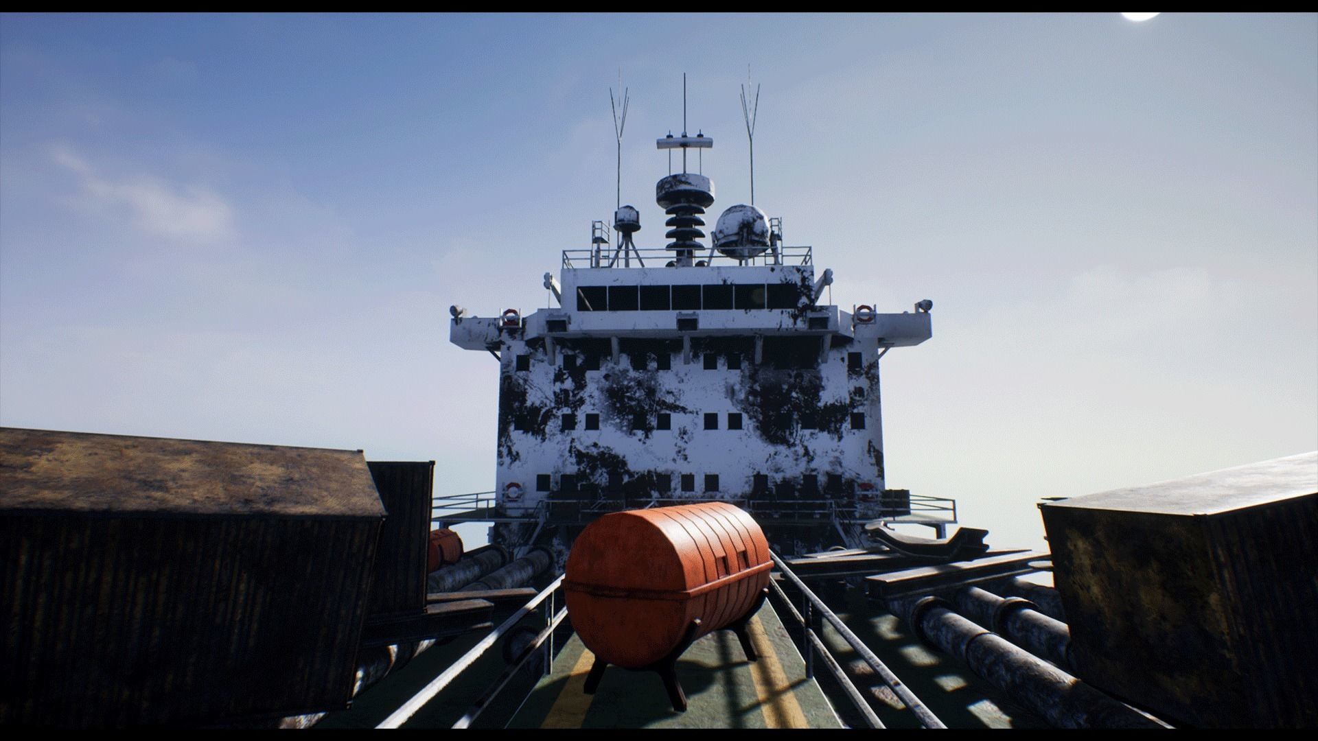 Post-apocalyptic oil tanker Low-poly 3D model_4