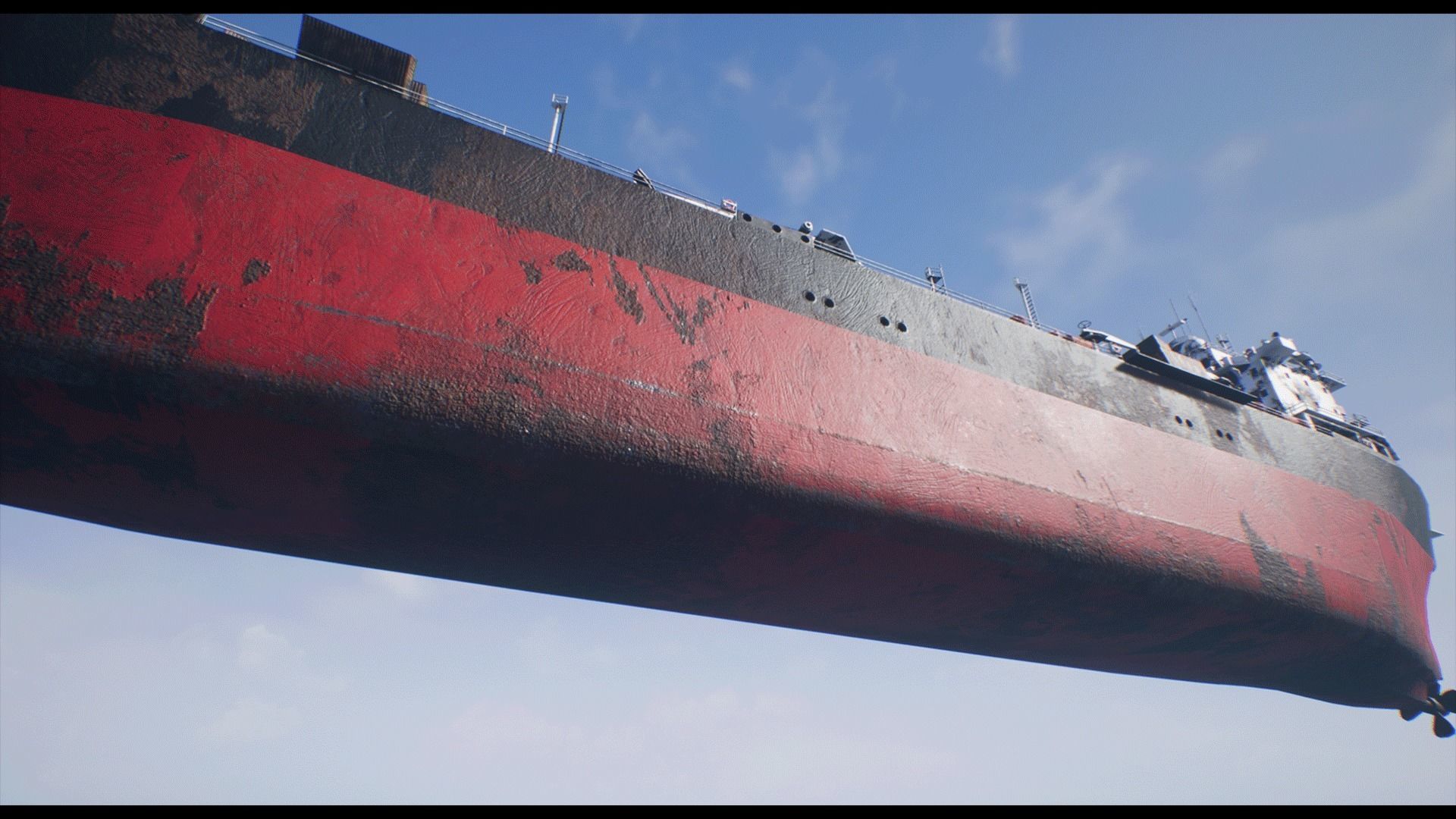 Post-apocalyptic oil tanker Low-poly 3D model_14