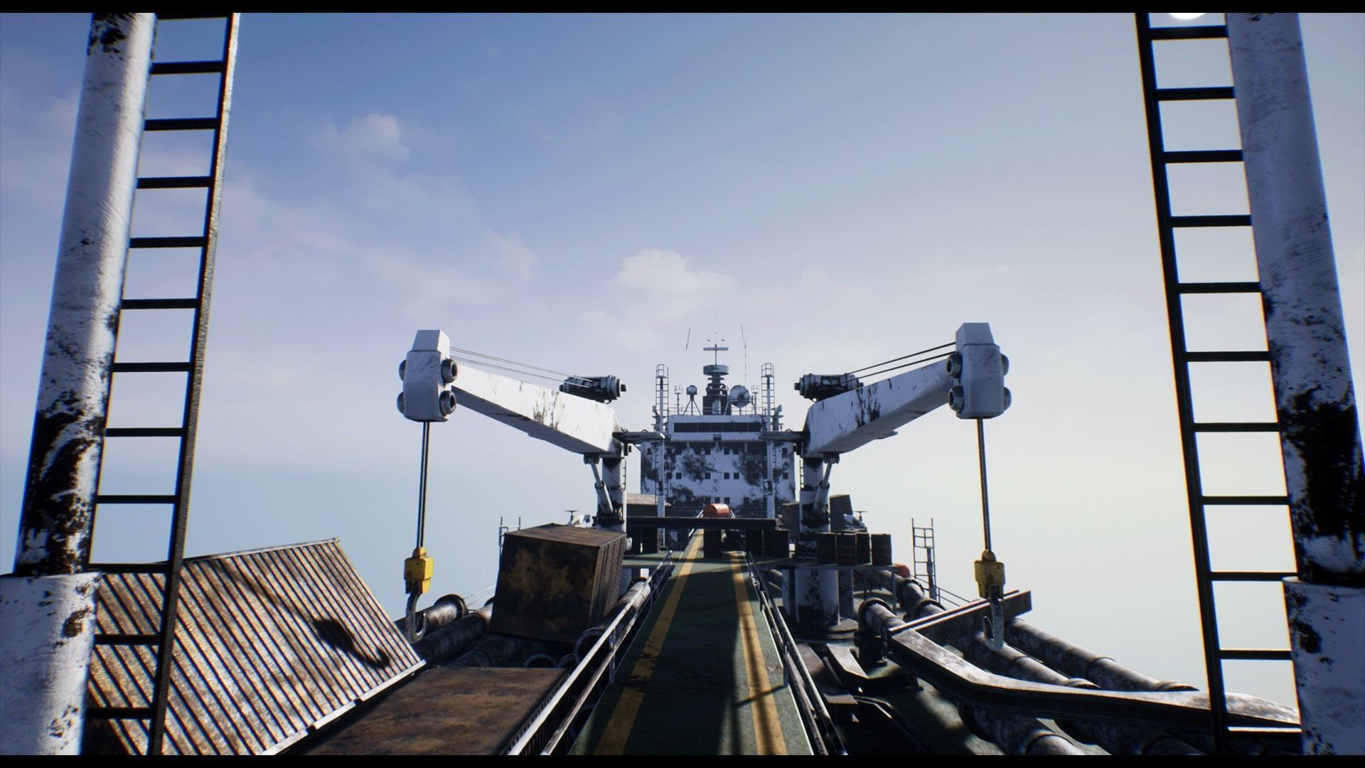 Post-apocalyptic oil tanker Low-poly 3D model_12