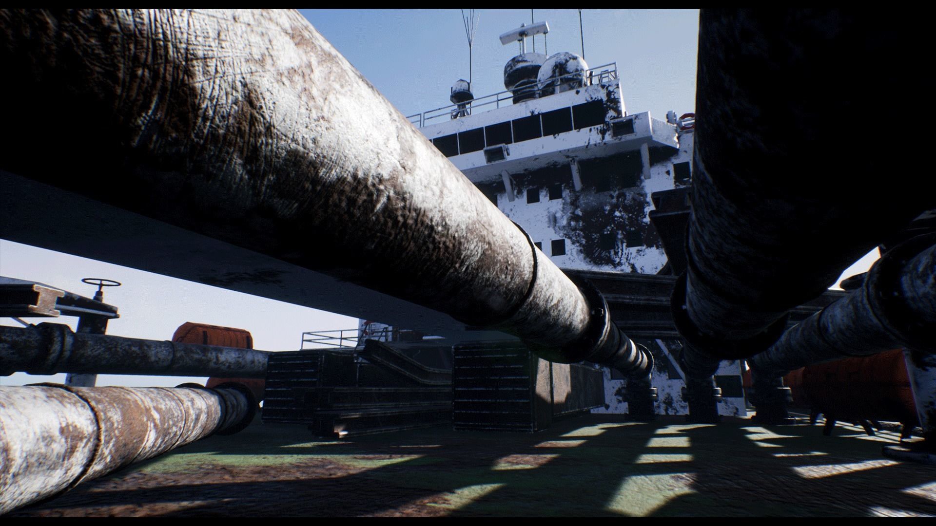 Post-apocalyptic oil tanker Low-poly 3D model_10