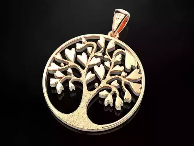 Pendant Tree of Hearts