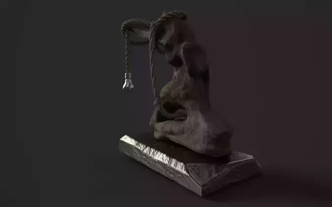 Wooden Lamp 3D model