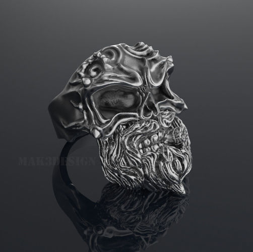 Ring Skull Smoker 3D print model