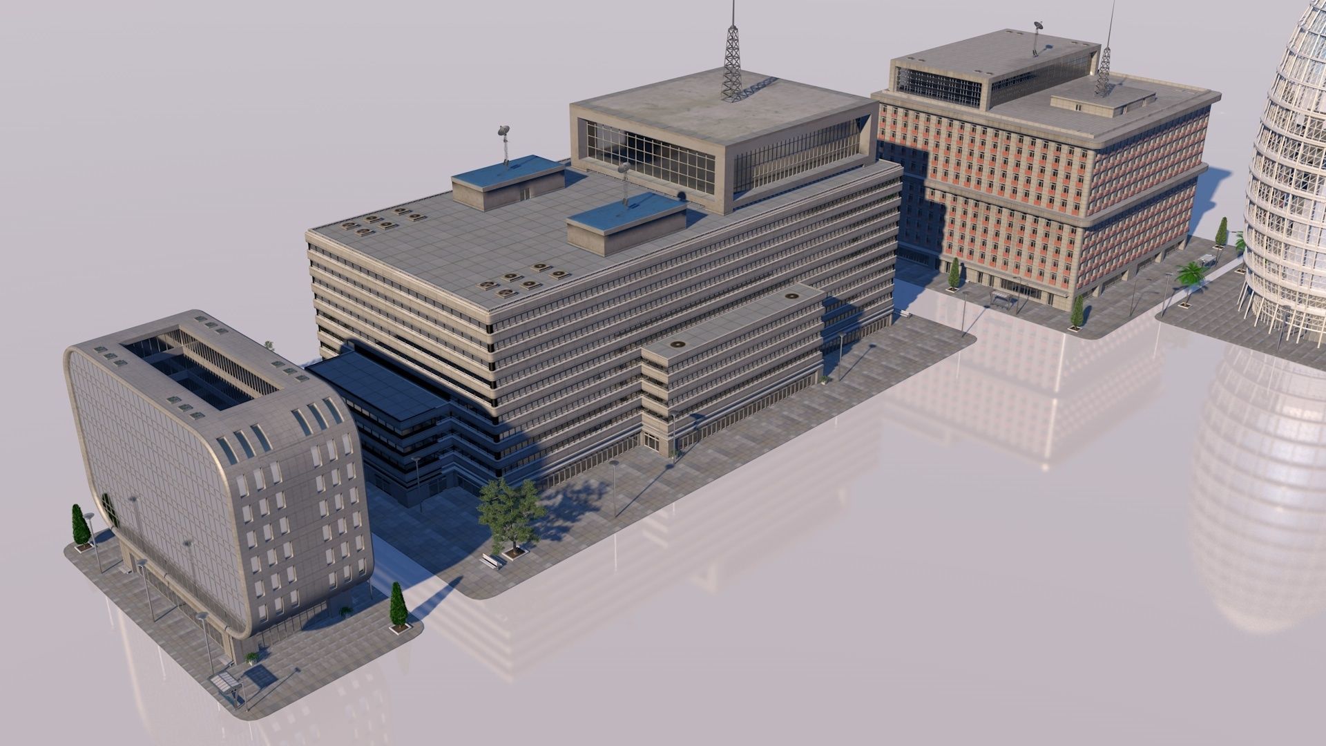 buildings pack 3D model_10